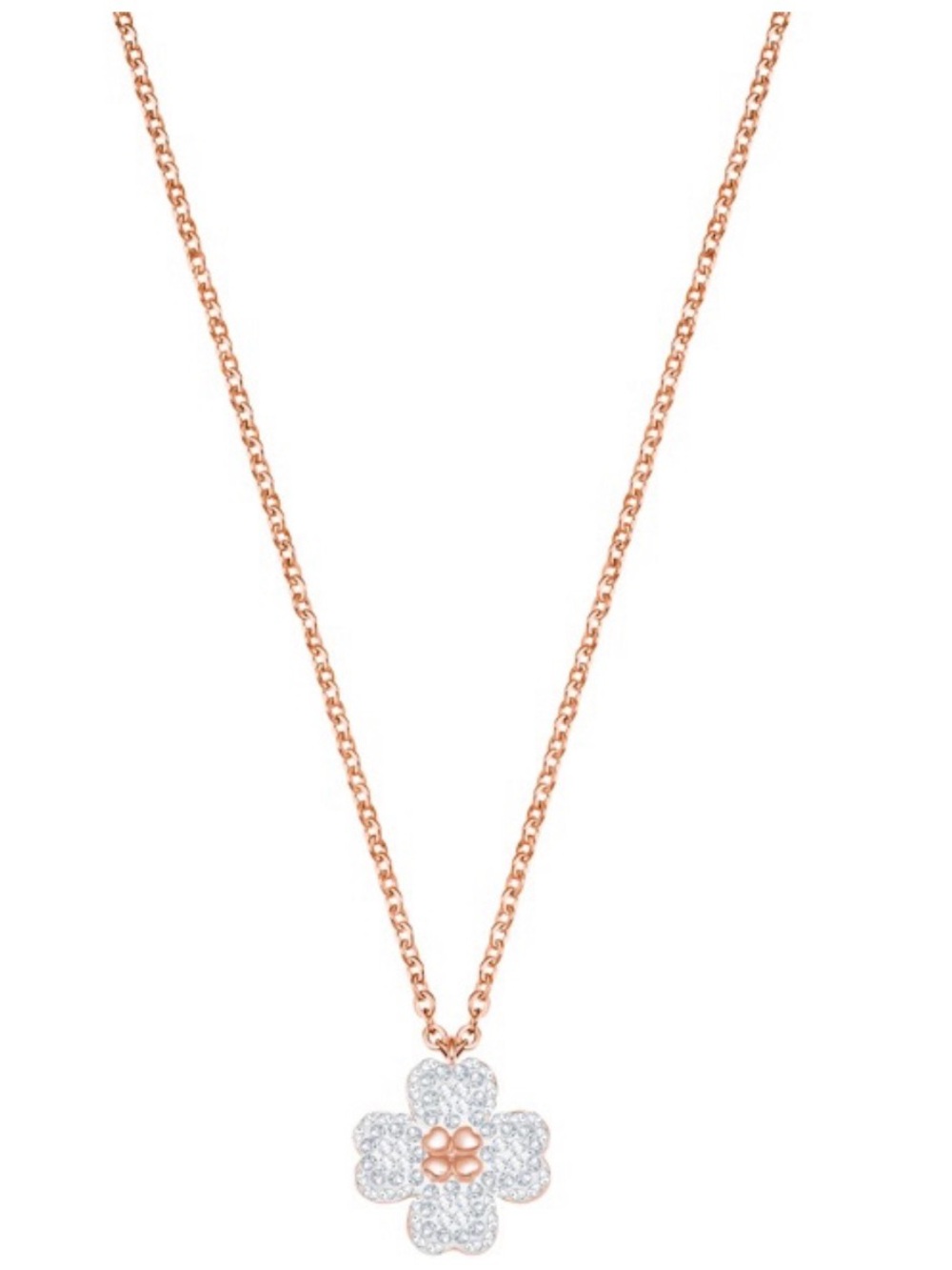 Swarovski Latisha Flower Clover Double-Sided Crystal Necklace (5420246)